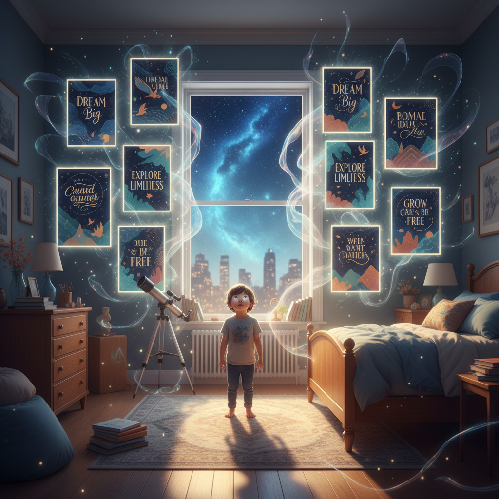 How Personalized Wall Art Can Help Kids Build a Growth Mindset at Home | InspireYouths