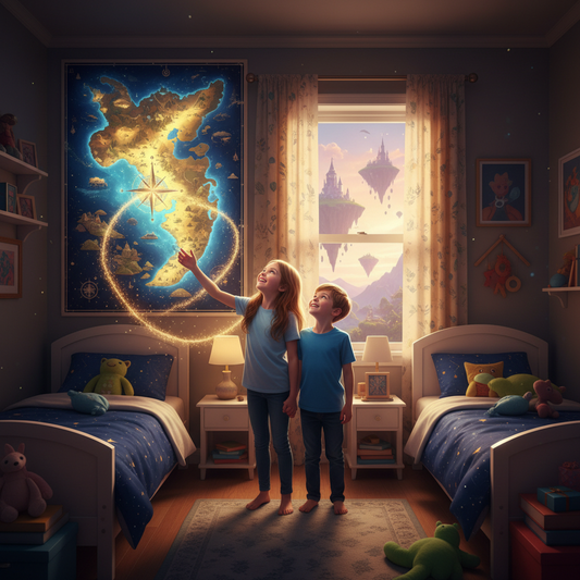 Two Smiles, One Gift: Personalized Art for Siblings in a Shared Room