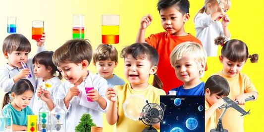Children exploring science through fun and engaging activities.