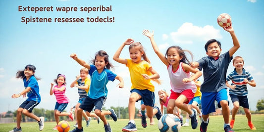 Kids playing sports with enthusiasm and determination.