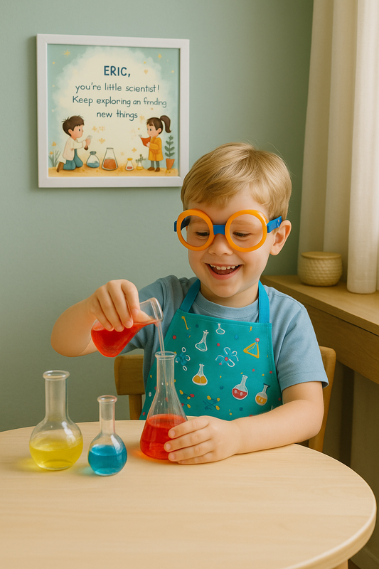 Personalized Scientist Quote Poster for Kids - Explore Curiosity